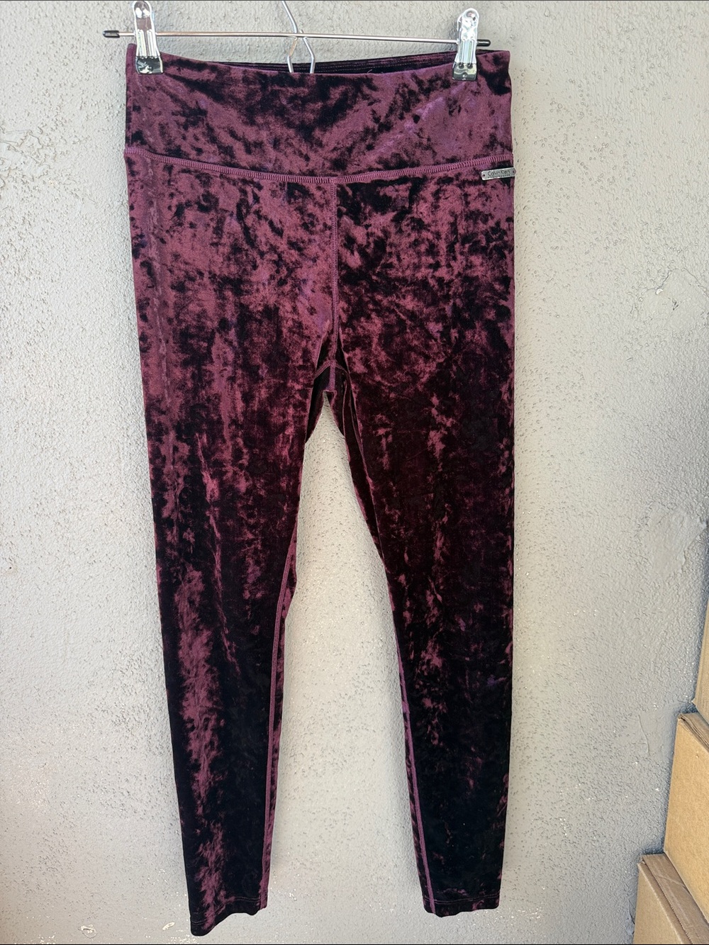 Calvin Klein Velvet Deep Purple Women’s Leggings